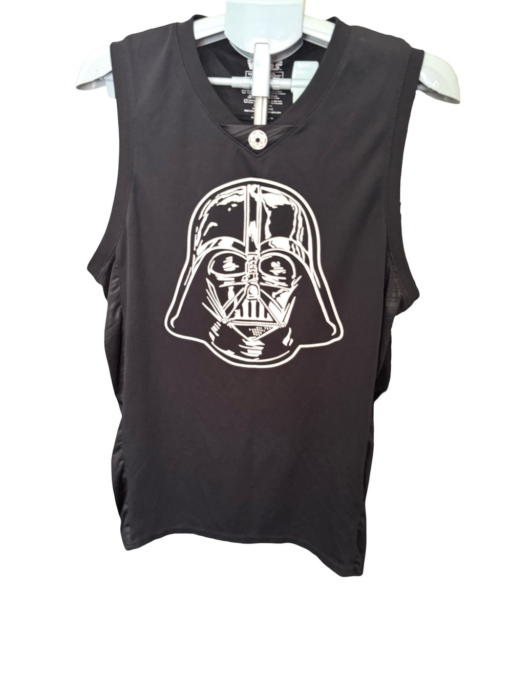 Star Wars Darth Vader Mad Engine 77 Basketball Jersey Tank Top Black Men's Large
